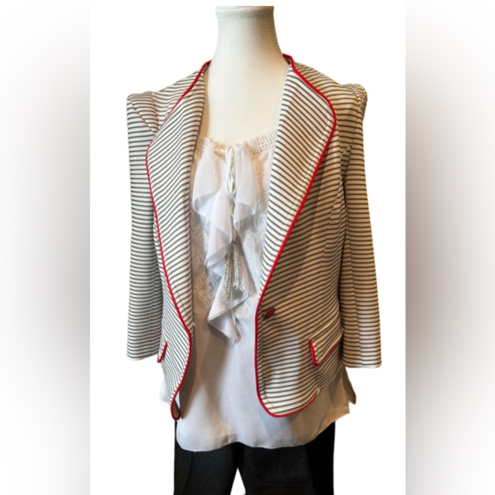 Sandra Augelozzi blazer with structured shoulders